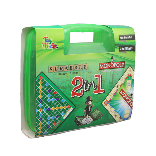 2 In 1 Scrabble And Monopoly Game