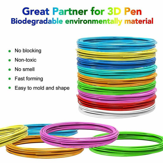 3D Pen Filament Refills PLA 1.75mm Wire