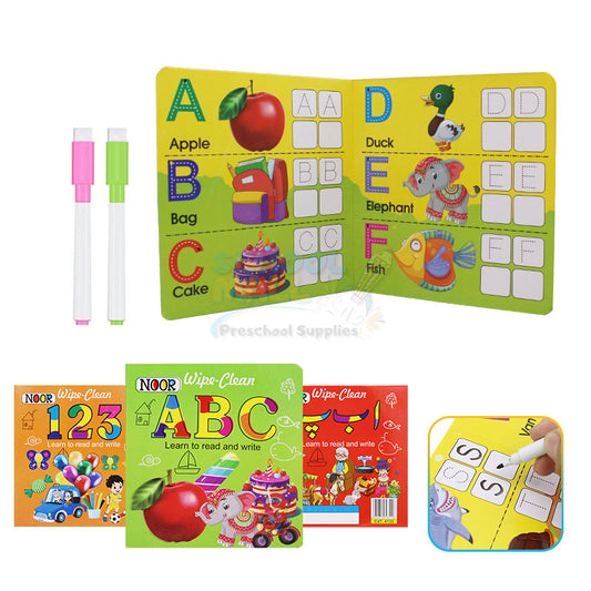 Reading and Write & Wipe Cardboard 3 Book Bundle