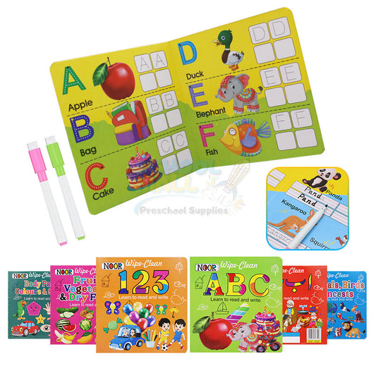 Reading and Write & Wipe Cardboard 6 Book Bundle