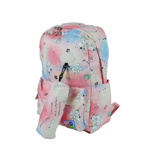Funny Nick School Bag with Pouch 18"