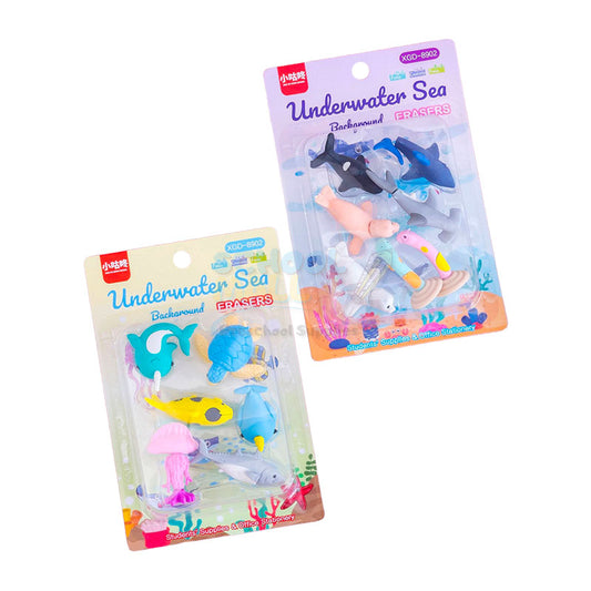 Underwater Sea Background Erasers for Kids