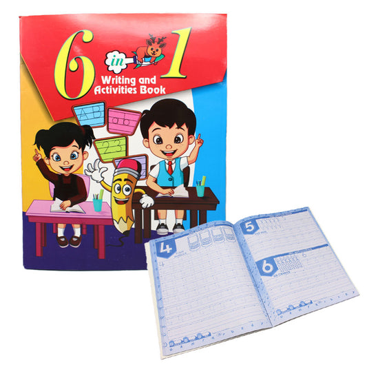 6 in 1 Writing & Activities Book