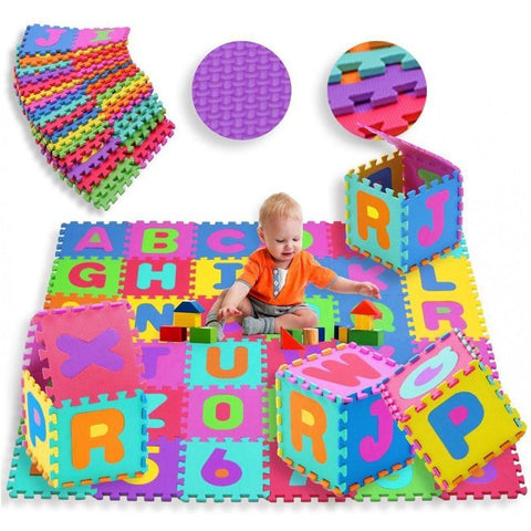36 PCs Eva Puzzle Mats Alphanumeric(ABC, 123) – School Mall ...