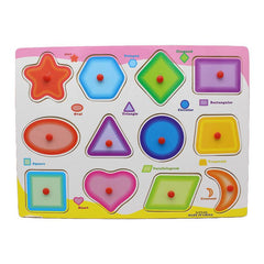 Wooden Shapes Peg Puzzle Board