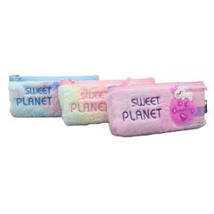 Sweet Planet Feather Fur Pouch