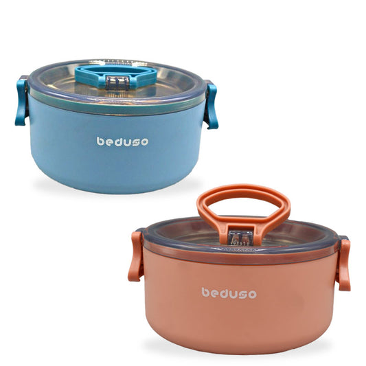 BEDUSO Stainless Steel Lunch Box with Spoon