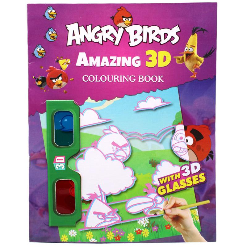 Amazing 3D Coloring Book with Glasses