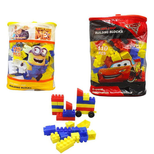 110 Pcs Plastic Building Blocks for Boys