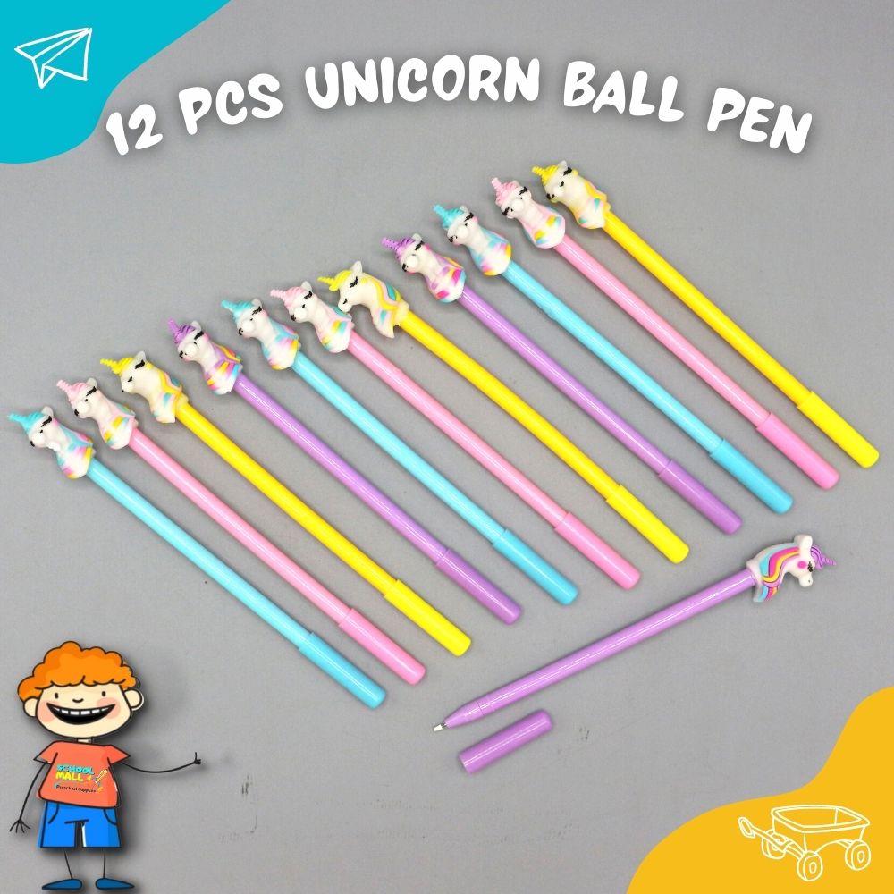 12 Pcs Unicorn Ball Pen