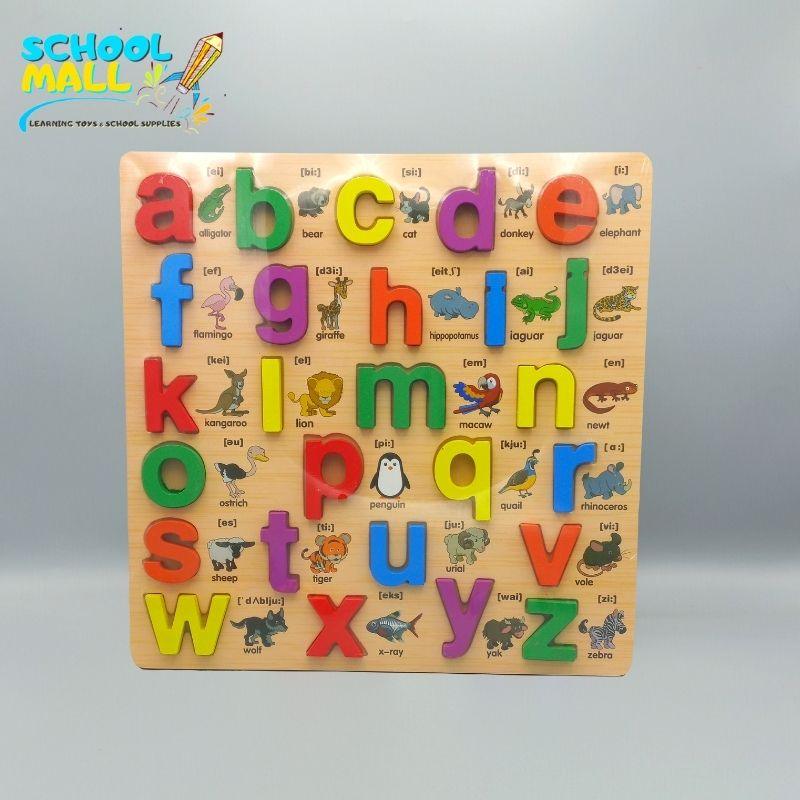 3D Small ABC Guide Learning Wooden Board