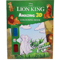 Amazing 3D Coloring Book with Glasses