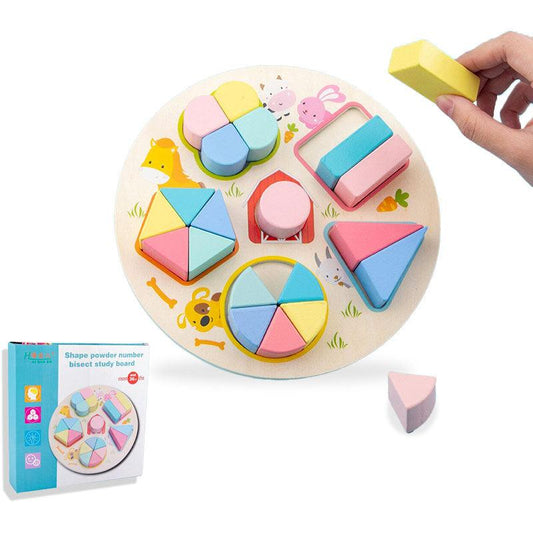 Wooden Shape Bisect Study Board
