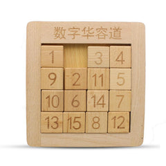 Wooden Number Sliding Game Magic Cube