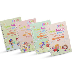 4 PCS Magic Practice Copybook for Kids