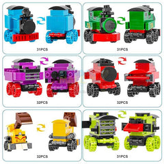 2 in 1 Creator Train Building Blocks Egg