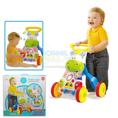 2 in 1 Hippo Toddle Push Walker