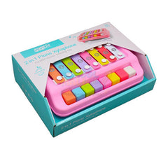 2 in 1 Piano & Xylophone Toy for Kids