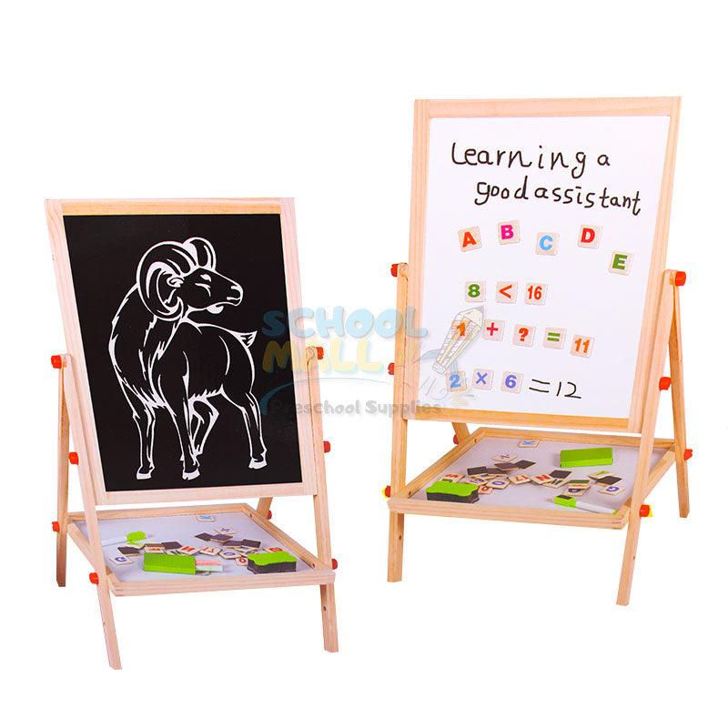 2 in 1 Wooden Easel Black & White Board (1519)