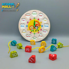 Seton Puzzle Clock Wooden Toy