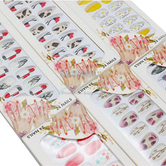 24 Pcs Stylish Artificial Nail Set for Girls