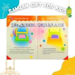 Daily Routine Prayer Islamic Book Set for Kids -English