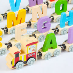 27 Pcs Capital Alphabets Train Wooden & Magnetic #1859