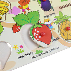 Wooden Peg Puzzle Board