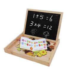Wooden Cartoon Number Magnetic Puzzle Board
