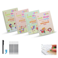 4 Pcs Magic Book with Harmonica & Projector