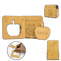 Wooden Stencils Bundle with Colors