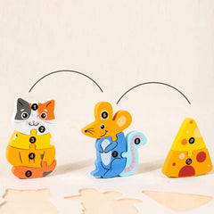 3D Animal Food Chain Wooden Puzzle Board