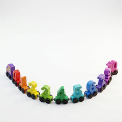 Wooden Mini Magnetic Number Digital Train