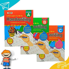 English Handwriting Practice Book Series A, B & C