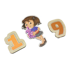 3in1 Numerical Wooden Puzzle Board-Girls