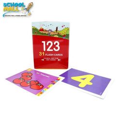 Flash Cards 123 ( 31 Flash Cards ) - (JBD)