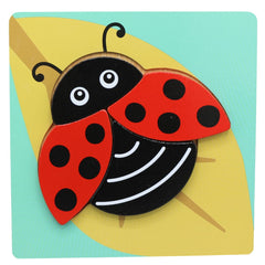 3D Shapes Wooden Board Small(Birds+Insect)