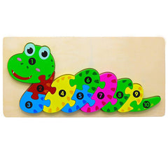 3D Wooden Number(1-10) Jigsaw Puzzle