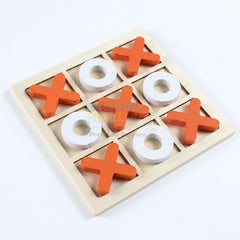 3D Wooden Tic Tac Toe Board Game