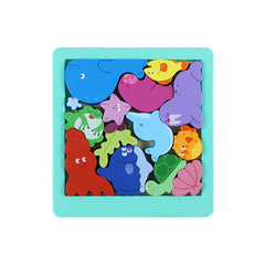 Montessori Wooden Sea Animals Jigsaw Puzzle Board