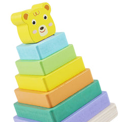 Stacking Building Block Animal Geometric Tower Wooden