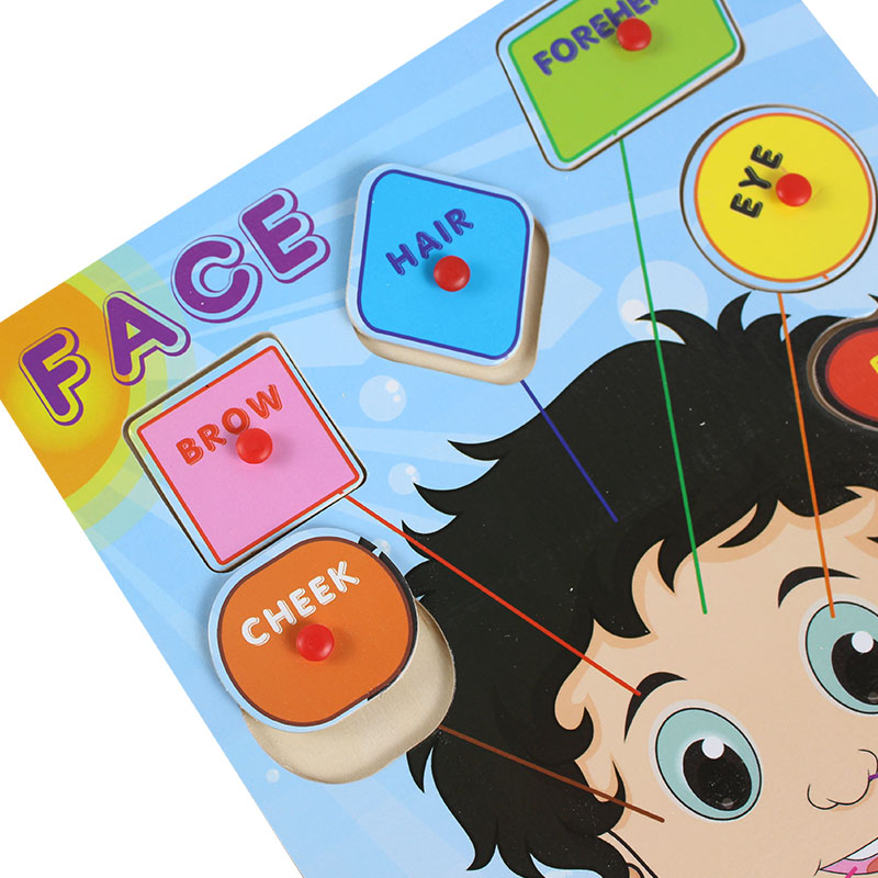 Wooden Peg Puzzle Board