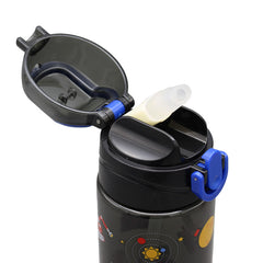 Printed Water Bottle Black 750ml