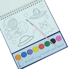 Watercolor Painting Set with Coloring Book