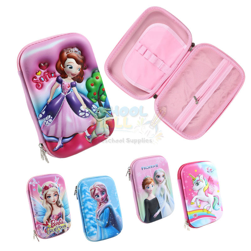 3d Embossed Characters Stationery Case for Girls #1990