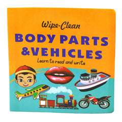 Wipe & Clean Books (Body parts, Fruits, Haroof e Tahaji)