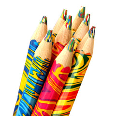 4 PCs Rainbow Swirl Color Pencils