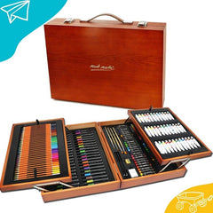 174 PCS Delux Art Wooden Case