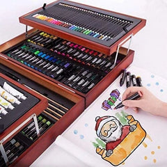 174 PCS Delux Art Wooden Case