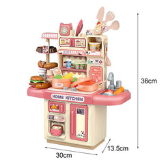 Dream Kitchen Playset with Steam, Water Tap & Cooking Accessories